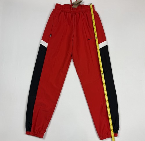 Pantaloni da basket Nike Woven Icon da uomo piccoli rossi neri Y2K larghi DriFit Track - Foto 3 di 10