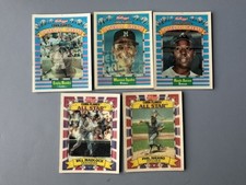 Lot of 5 Kellogg's Corn Flakes Hank Aaron Ernie Banks Warren Spahn Phil Niekro