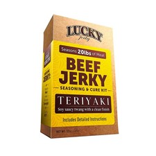 Lucky Jerky Teriyaki DIY Seasoning and Cure 12 Ounce Pack of 1 , Tan