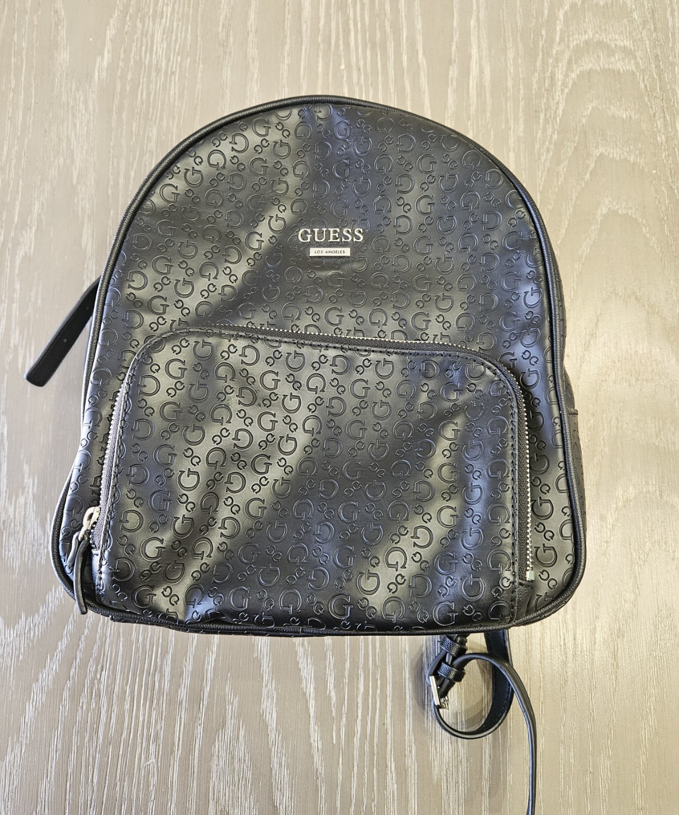 GUESS Women's Pandore Logo Small Backpack Bag Handbag Purse - Black
