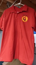 Vintage Pizza Hut Employee Uniform Shirt Men's Size Large Red Short Sleeve