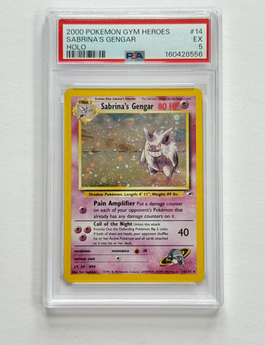 Sabrina's Gengar (Unlimited) graded PSA 5 for sale on eBay