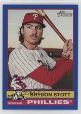2025 Topps Heritage Dark Blue Border Bryson Stott #135 10q4