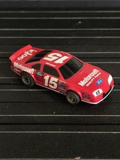 Vtg HO Slot Car LIFE LIKE 15 Geoff Bodine Nascar Motorcraft Red TESTED LL