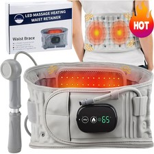 Inflatable Heating Massage Decompression Belt Lumbar for Lower Back Pain Relief