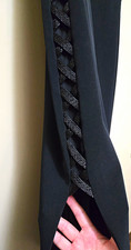 VTG Nite Line by Della Roufogali Black Evening Gown  Sz 6