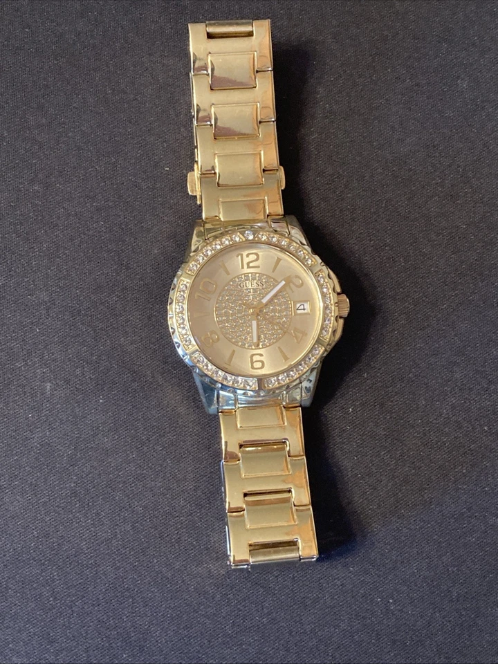 Reloj Mujer GUESS Tono Dorado U0779L2 Bisel Cristal Fecha Foto 4 de 4