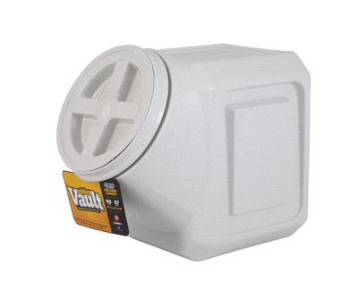 Gamma2 Vittles Vault Plastic Dry Pet Food Storage Container for Dogs, Gray 60 lb