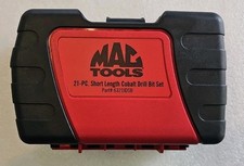 New Mac Tools Cobalt Short Length Drill Bit Set 6321ds Complete Set 21 Piece