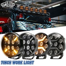 2X LED Zusatzscheinwerfer Fernlicht Rund/Oval Weiß Amber DRL 12V 24V LKW IP68 E9 2X LED Zusatzscheinwerfer Fernlicht Rund/Oval Weiß Amber DRL 12V 24V LKW IP68 E9