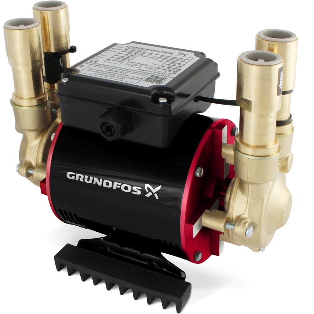 Grundfos Amazon STP-1.5 B Pump 1.5 Bar Twin Positive Heavy Duty Shower Pump