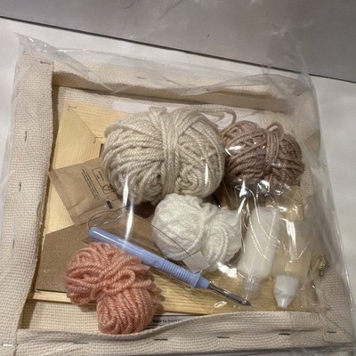 Punch Needle Kit with Needle, Thread, Canvas, Fabric, Frame - Hobbies & Crafts