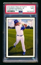 2020 TOPPS TRANSCENDENT VLADIMIR GUERRERO 1950 RETRO VARIATION #/50 PSA 9 POP 1!