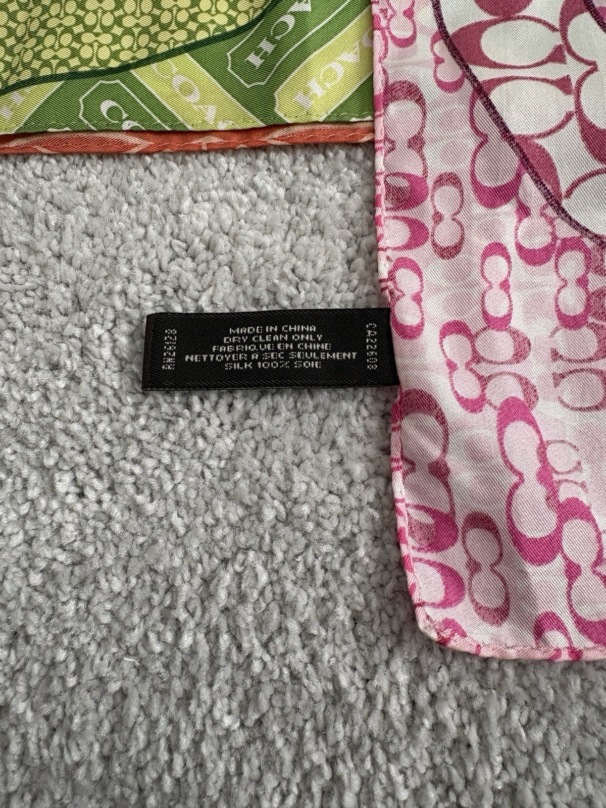 Coach Multicolor Patchwork Silk Scarf Signature P… - image 5