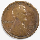 1915-S Lincoln Wheat Penny Cent Fine (F) Details