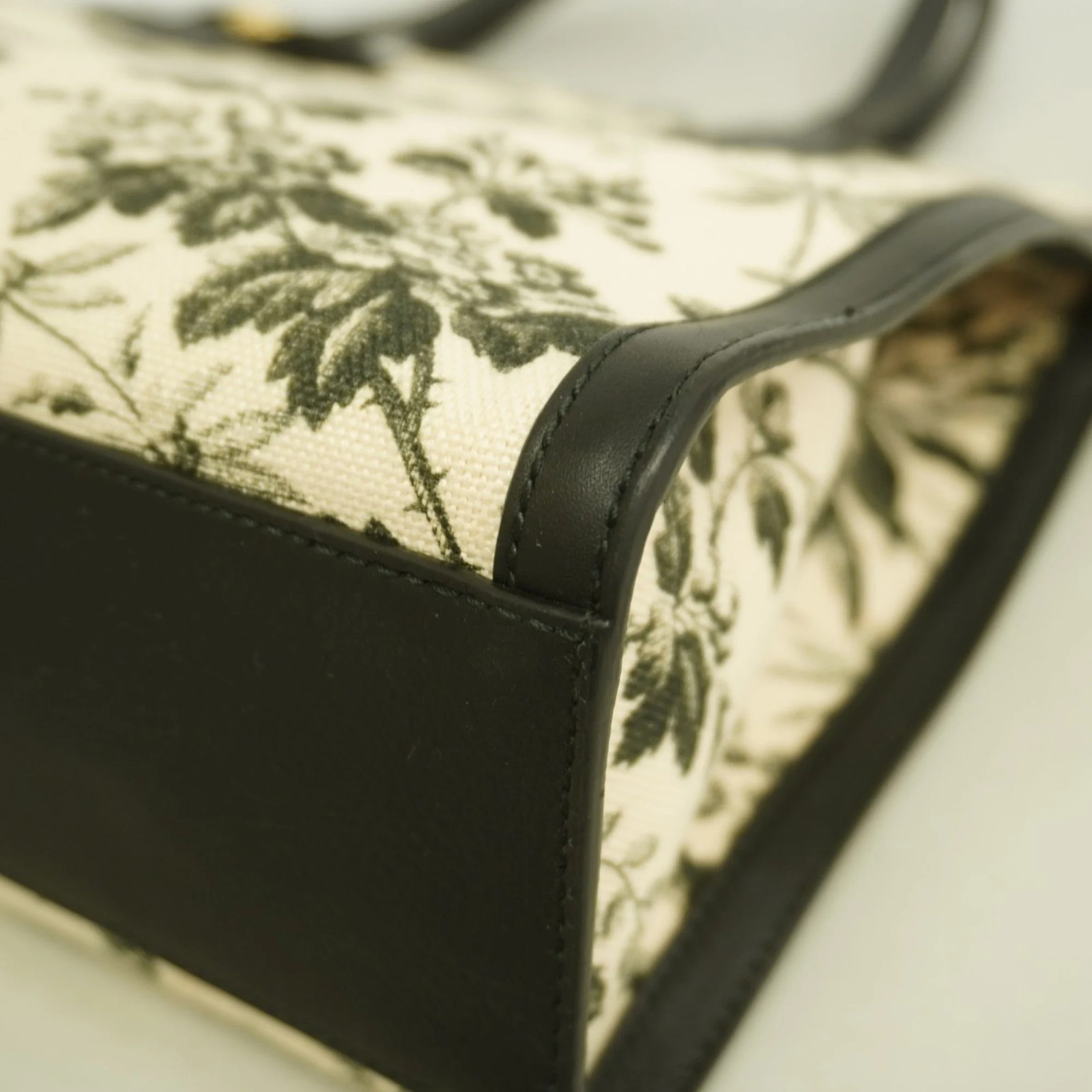 Gucci Tote Bag 432684 Canvas Beige Black Women's GZl1fcfb thumbnail 9