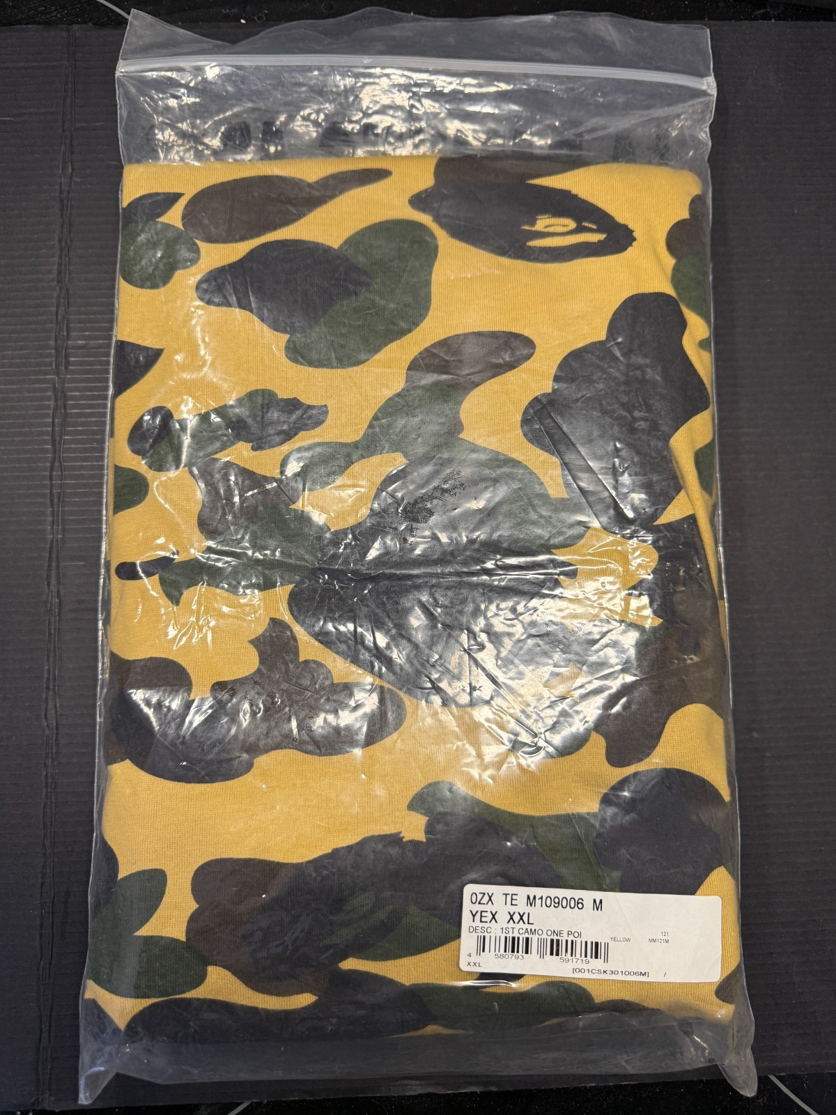 A Bathing Ape BAPE 1st Yellow Camo Point Tee T-Shirt SIZE 2XL XXL - NEW IN BAG thumbnail 9