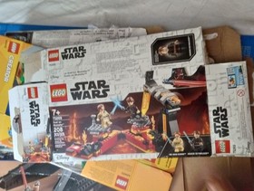 LOT OF 22 LEGO Boxes only - mostly Star Wars, *all flattened, list in desc.