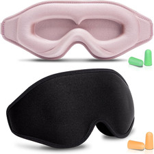 2 Pack 3D Sleep Mask Eye Mask for False Eyelash Extensions for Men  Women, E...