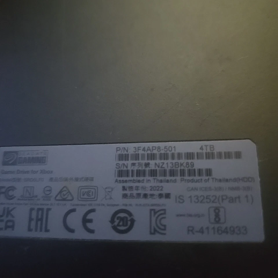 Seagate External Hard Drive Compatible with Xbox One, Series X|S, 4TB - Image 2 of 2