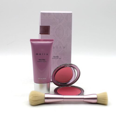 mally Vaca Day beautiful skin duo Brush, Vaca Day Blush & Tinted Cream MEDIUM