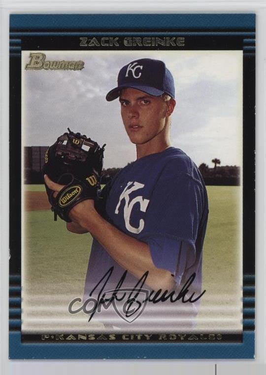 2002 Bowman Draft Zack Greinke #BDP6 Rookie RC fo7