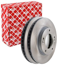 2X FEBI BREMSSCHEIBEN Ø302mm VORNE PASSEND FÜR KIA SORENTO