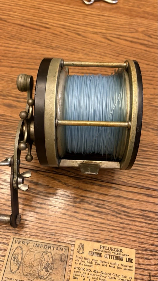 Carrete de pesca antiguo Pflueger Atlapac 6/0, Nº1660, tamaño 6-0 Foto 4 de 4