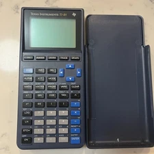 Texas Instruments TI-81 Graphing Calculator Tested Working With Cover