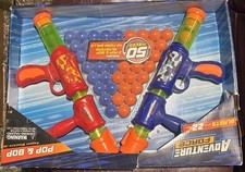 Adventure Force Pop  Bop Pop Blasters Set Included 2 Blasters and 48 Foam Balls