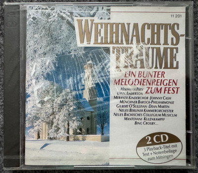 Weihnachts-Traume 2-CD Set NEW SEALED Johnny Cash Bing Crosby Delta Music 11201