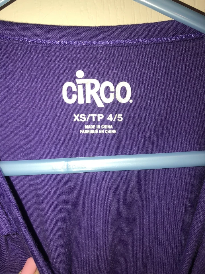 Lote Pantalones de mezclilla azul regular circo púrpura talla 4 5 para niños talla 4 usados en excelente estado Foto 3 de 4