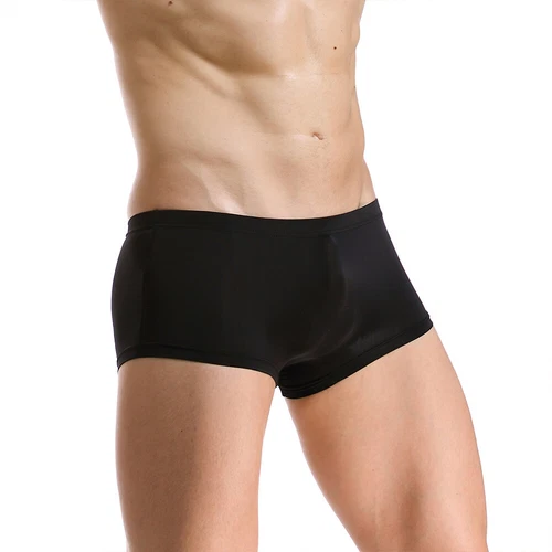 Men Ultra-thin Boxer Shorts Soft Slip Underwear Sexy Low Waist Briefs Panties US - Picture 20 of 92