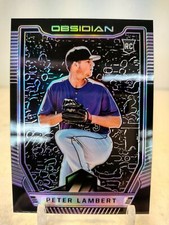 PETER LAMBERT #/99 PURPLE ELECTRIC ETCH PRIZM 2019 Panini Chronicles Obsidian RC