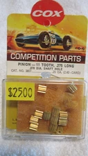 COX COMPETITION PARTS PINION GEAR 11 TOOTH .275 LONG .078 DIA SHAFT HOLE #3807