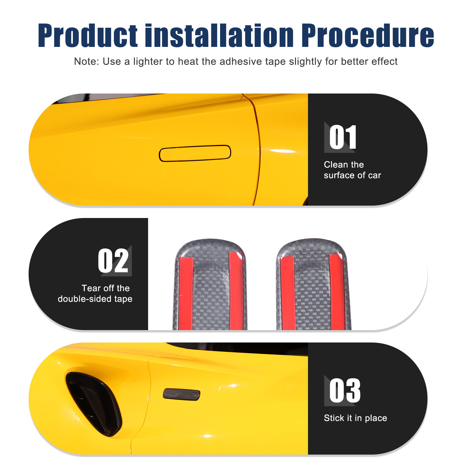 Real Carbon Fiber Exterior Door Handle Cover Trim For Lotus EMIRA 2021-2023