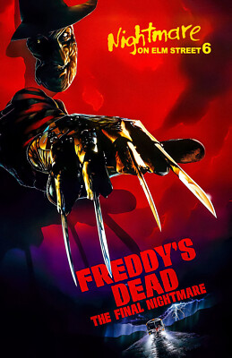 AA1487 Freddys Dead The Final Nightmare Film 1991 Movie Poster 11x17