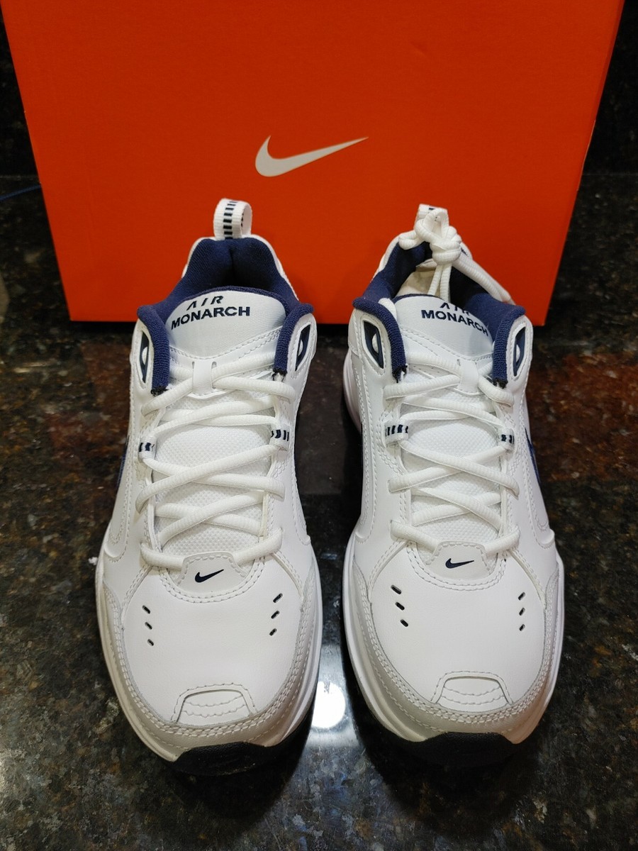 Men's Nike Air Monarch IV White Metallic Silver *NEW IN BOX