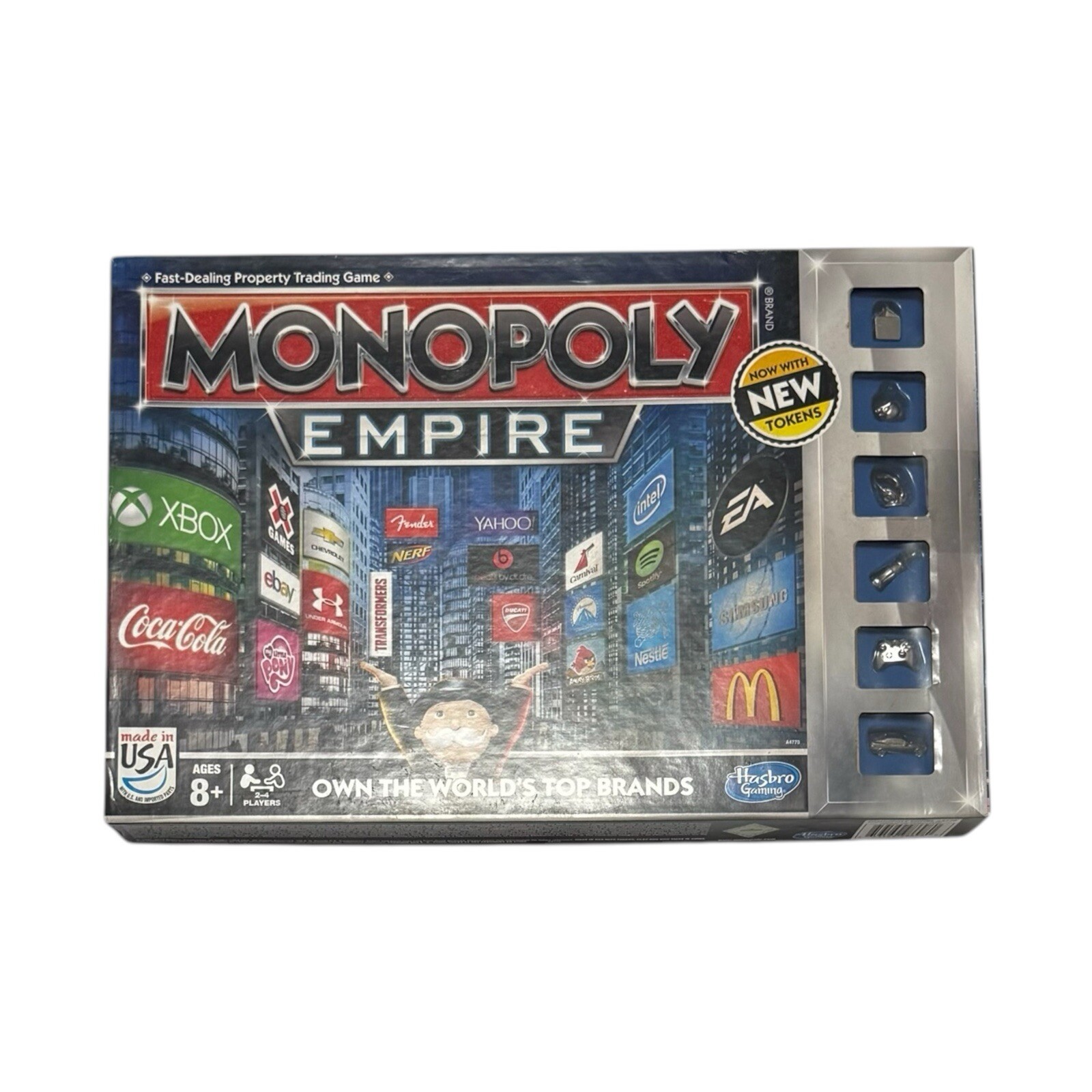 2014 Monopoly Empire Board Game A4770, Own The Worlds Top Brands, Complete Set