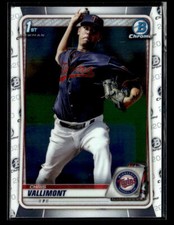 2020 Bowman #BCP-78 Chris Vallimont Chrome Prospects Card Minnesota Twins