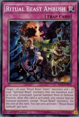 SECE-DE074 RITUELLE BESTIE HINTERHALT COMMON 1.AUFLAGE YuGiOh KARTE
