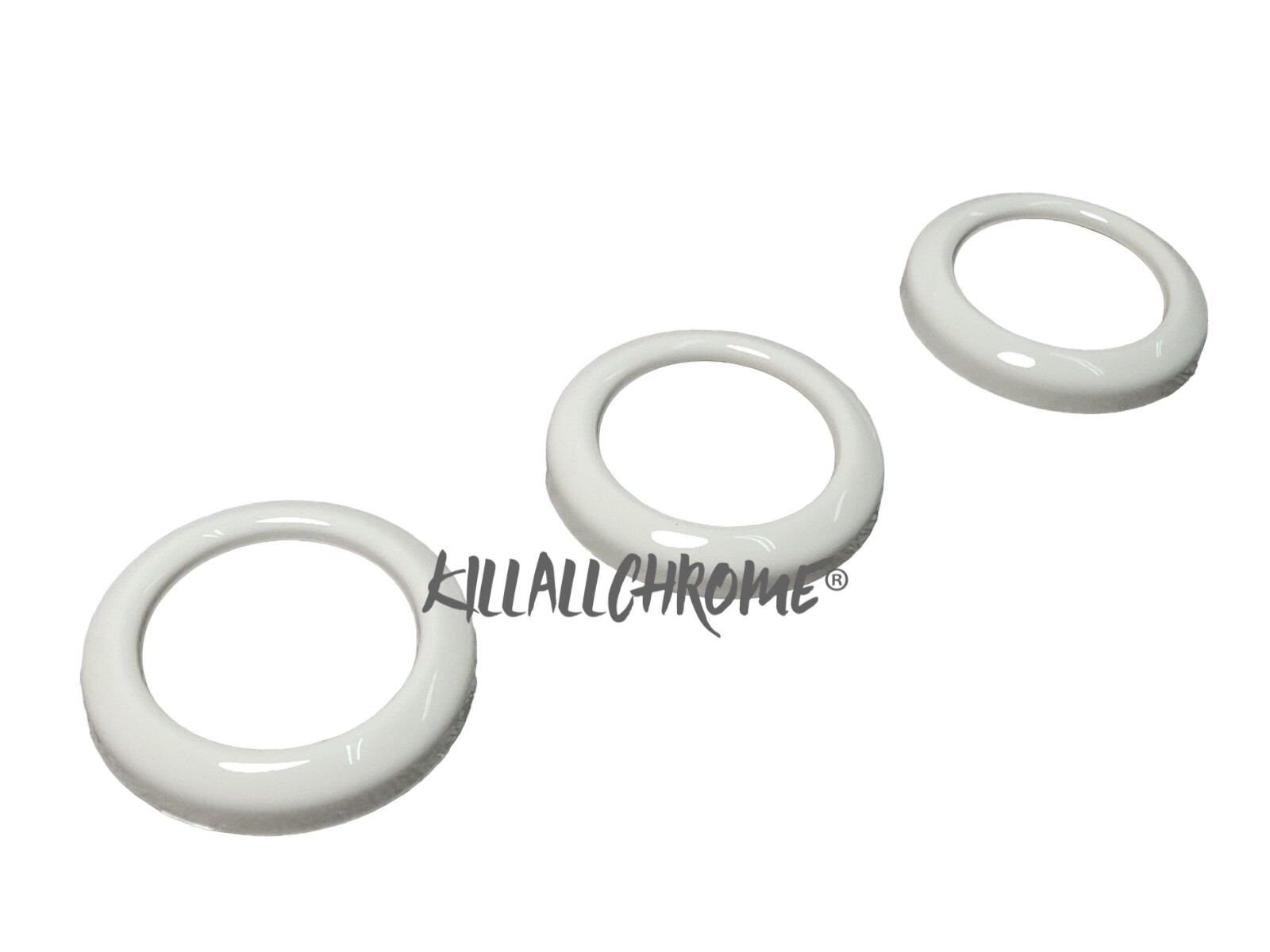 For Abarth 595 Dashboard Button Rings Covers Plastic Hazard White 500 Fiat Decor