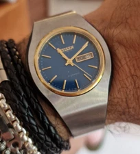 CITIZEN 61-9701 from 1975/77' auT. pvd steel gold. ULTRA RARE!!!!  38MM JAPAN