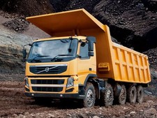 Cars 2013 volvo f m 480 104 tipper dump dumptruck Desk Mat Stitched