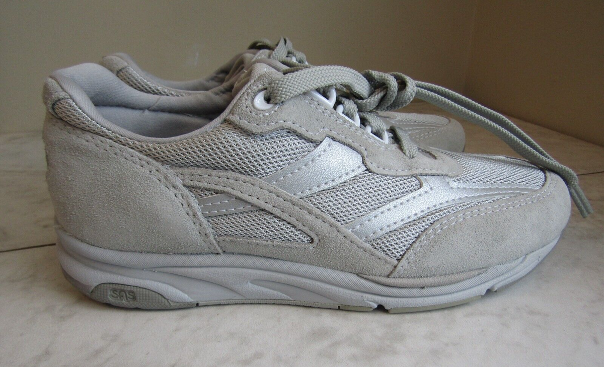 NIB SAS Journey Mesh Gray Lace Up Sneaker Shoes Men's Size 7N