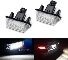 2x LED Licence Plate Lights For Toyota Avensis Verso Yaris Vitz Camry Auris TS