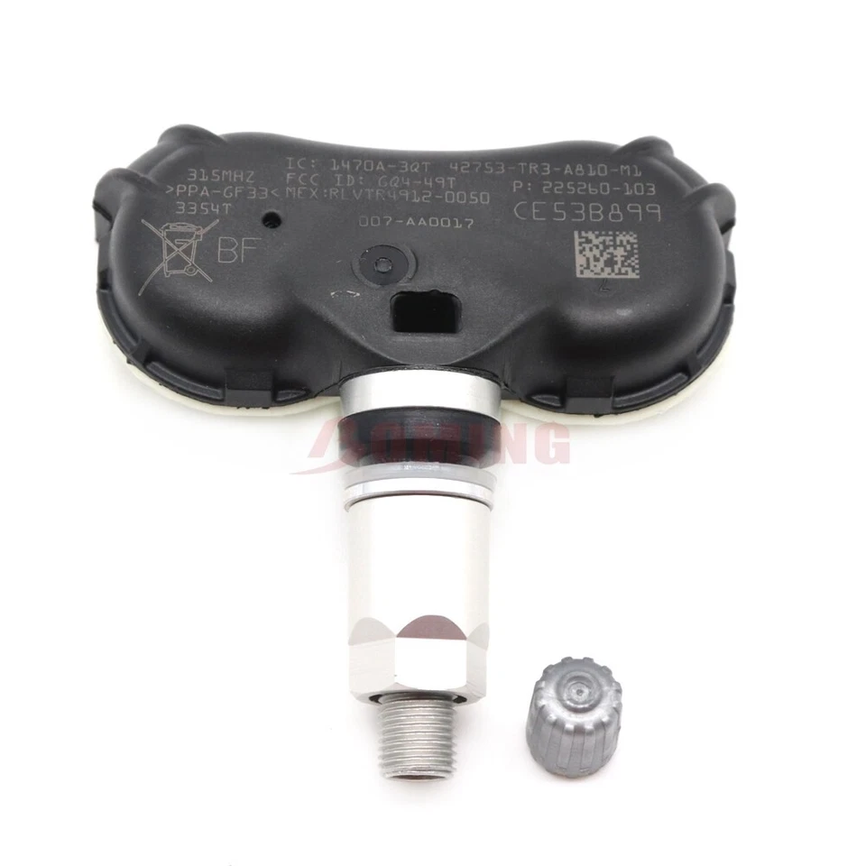 Sensor de presión de neumáticos 4 piezas TPMS 42753-TR3-A810 315 MHz para HONDA CIVIC FIT ELEMENT Foto 4 de 4