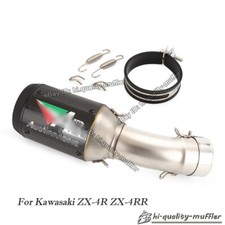 For Kawasaki Ninja Zx4r Zx4rr 2023-2024 Exhaust Link Pipe Muffler Silencer For Kawasaki Ninja Zx4r Zx4rr 2023-2024 Exhaust Link Pipe Muffler Silencer
