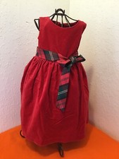 GEORGE RED VELVET DRESS GIRLS SIZE 6X PRE OWNED