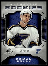 2006-07 SP Game Used ROOKIE Roman Polak Rookie 542/999 St. Louis Blues #153